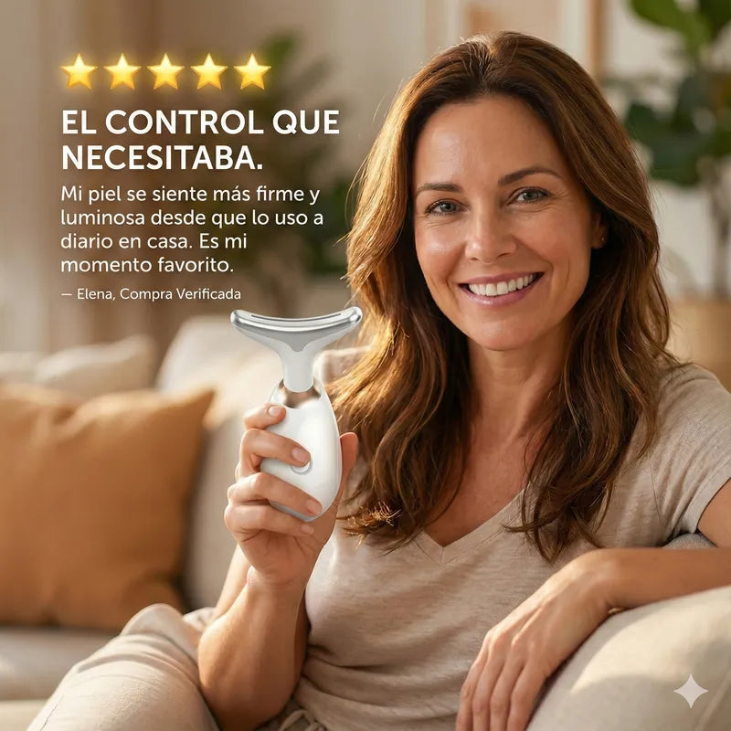 Tonificador Facial 3 en 1 antes y después