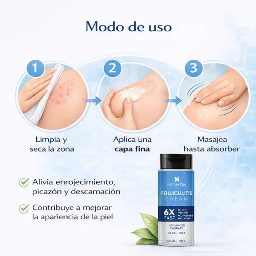 FOLLICULITIS CREAM – cómo se usa