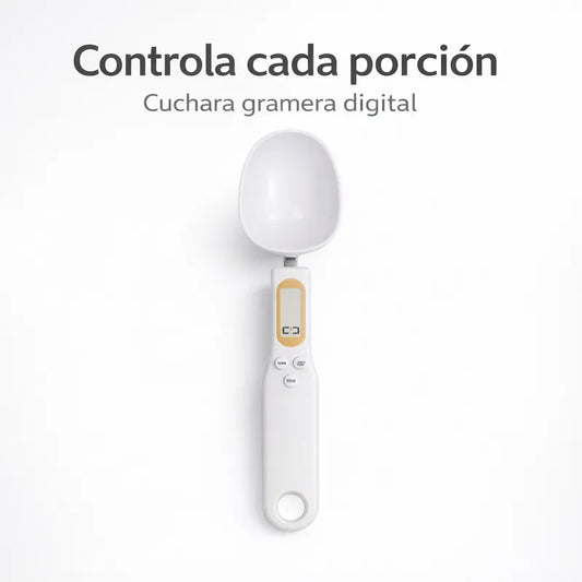 cuchara gramera con pantalla